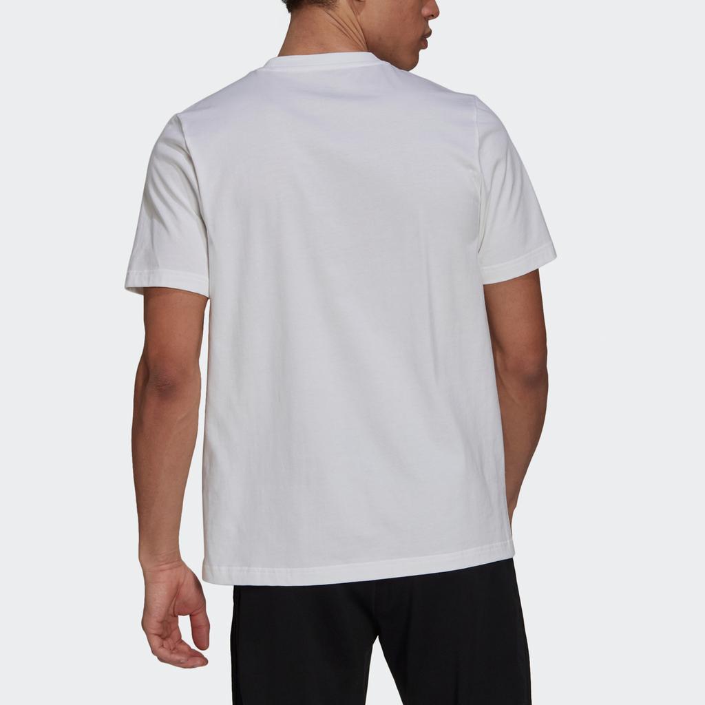 Adidas Icon Tee Casual Short Sleeve Football Shirt Men Tops White HA5451