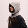 Thickened Knitted Neckerchief Windproof Pullover Cap Beanies Hat Winter Balaclavas Cap  Outdoor
