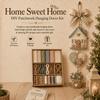 Handmade Patchwork Sewing Set Thickened Festive Fabric Door Decor Kit  Christmas Party