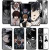Чехол с подсветкой аниме Death Note L для Xiaomi Redmi Note 11t 11s 11 10 8 Pro 9 9s 9t 8t для Mi 10 8 9a 9c 10c 12c K40 K60