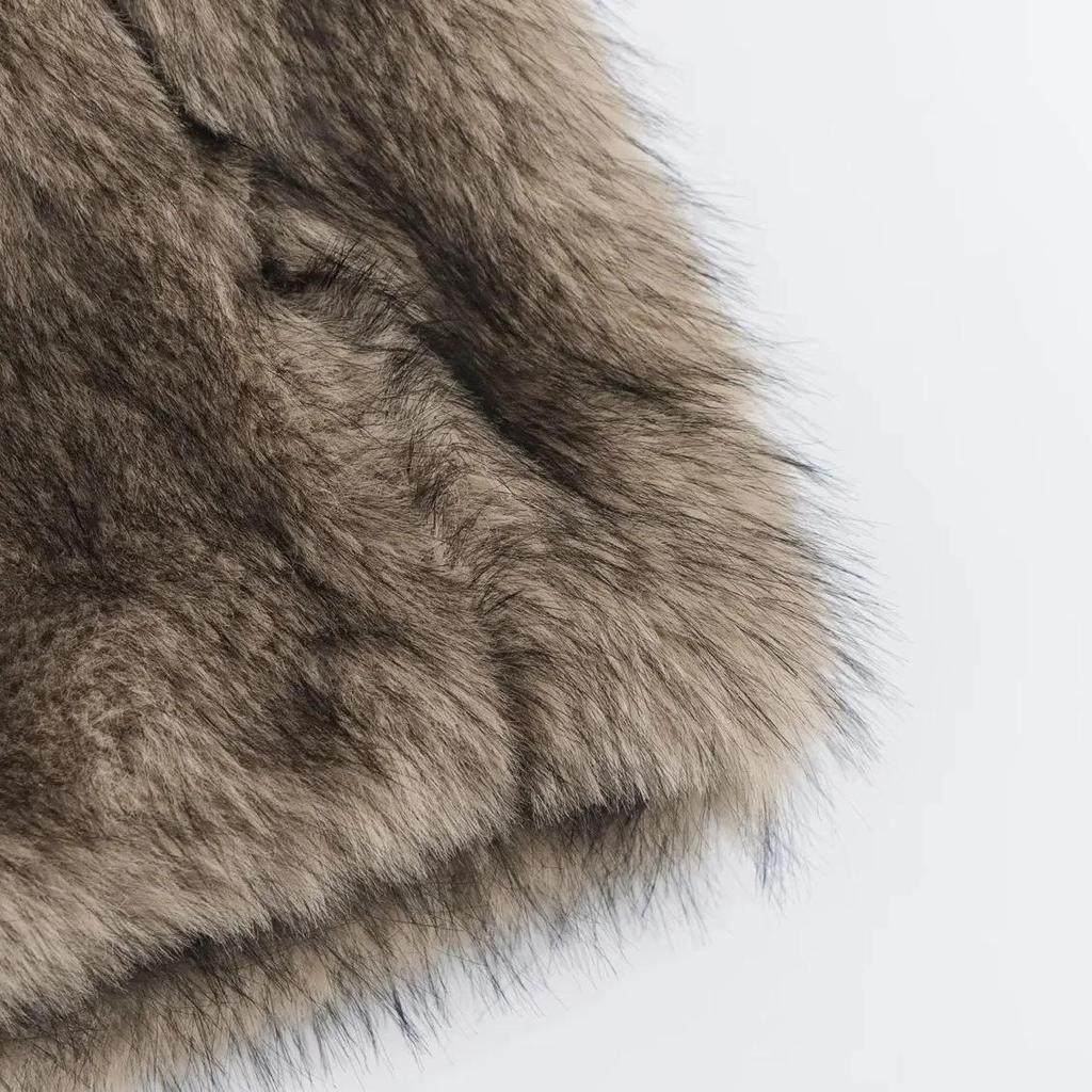 Women's Autumn/Winter European & American Style Faux Fur Coat - Fashionable, Versatile & Warm