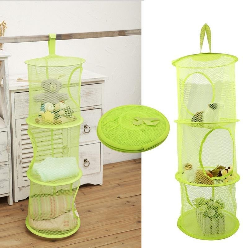 Нейлоновая сетчатая ткань подвесная корзина для белья корзина для хранения игрушек корзина для стирки грязной одежды