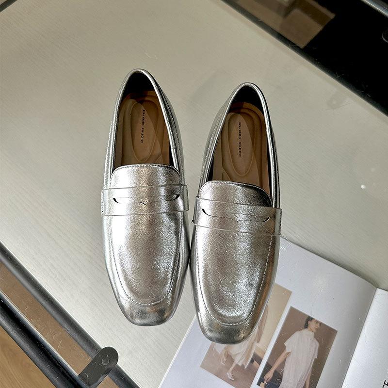 Женская обувь на плоской подошве Весна Лето Осень Мягкая подошва Балетки Простые Универсальные Женские лоферы Для работы Женская обувь на плоской подошве