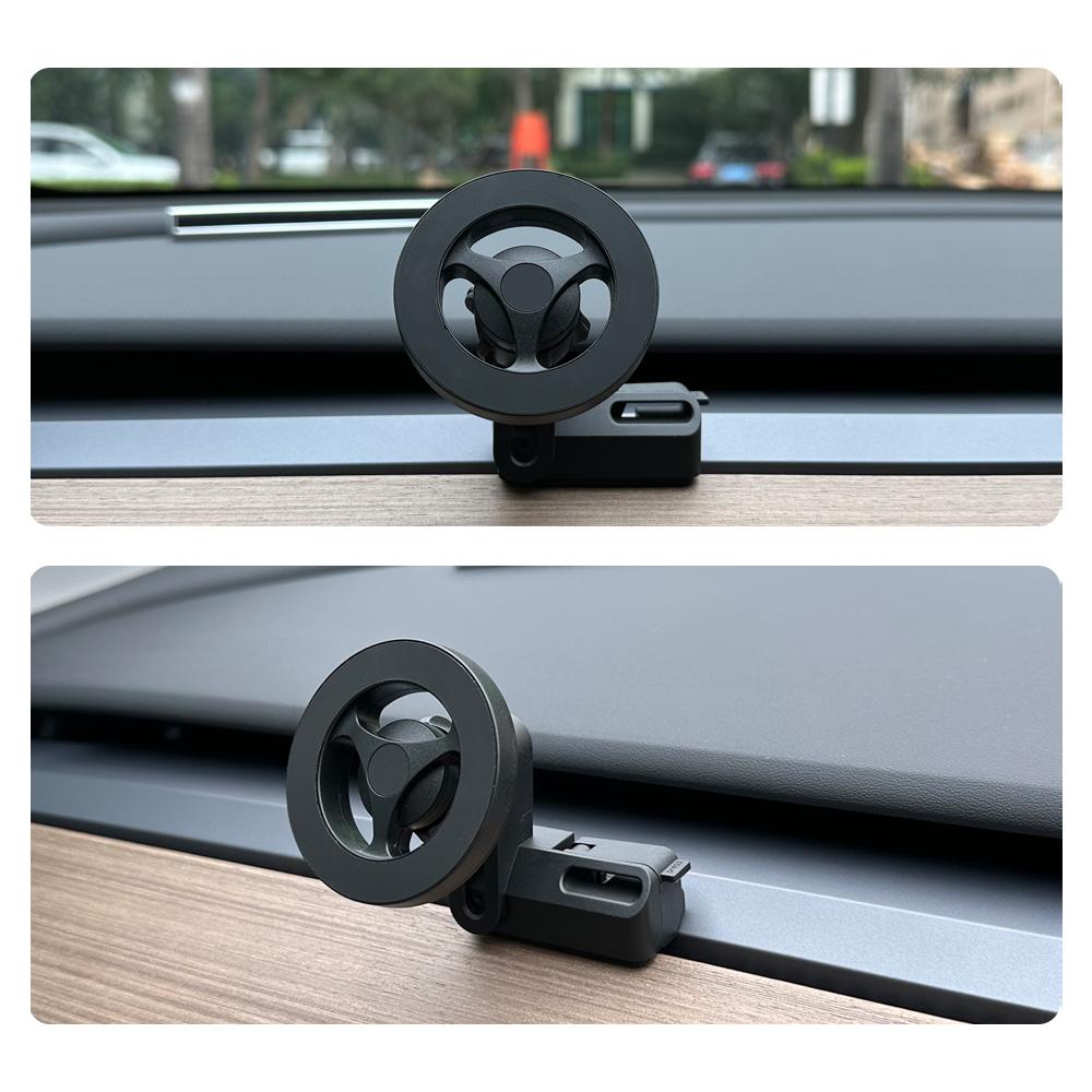 Strong Magnetic Phone Holder for iPhone 17 16 15 14 Pro Max with Unique Design Air Outlet Base For Tesla Model Y 2024 2023 2022