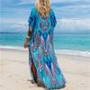 Ladies Loose Beach Cover Up Robe Vacation Sun Shirt Cover Up