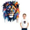 Colorful Lions Heat Transfer Decals Jeans Stripes Heat Press Appliqued Diy Accessory Sticker Fashion Heat-Adhesive Patches