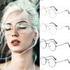Fashion Vintage Round Eye Protection Ultra Light Frame Anti-Blue Light Eyeglasses Metal Glasses