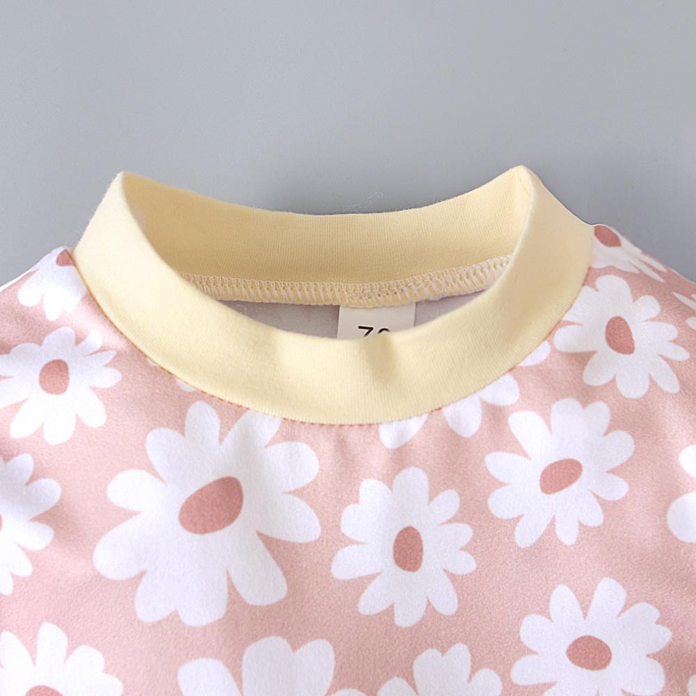 Комбинезон с длинными рукавами и цветочным принтом для новорожденных девочек, комбинезон, одежда для детей 0–24 месяцев