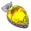Ювелирное украшение ручной работы из серебра 925 пробы с драгоценным камнем цитрин 2,17 дюйма AH-827