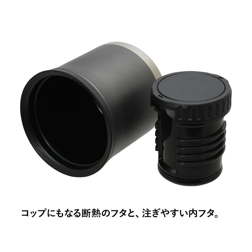 STANLEY Vacuum Adventure Charcoal Vacuum Keeps Hot or Stainless Steel Water Gift for Warranty Japanese To-Go Bottle, 0.5L, Gray, Insulated, Cold,