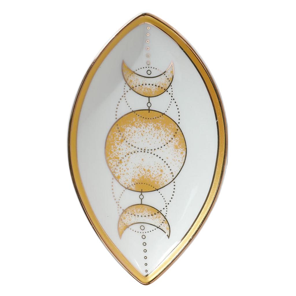 Модная прочная керамическая тарелка для украшений в форме глаза, устойчивый к царапинам поднос для мелочей, аксессуар для украшения дома