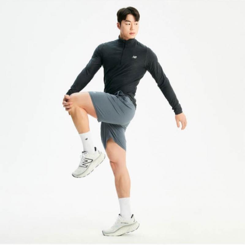 New Balance Шорты Kqj Nbnve2p051 17 Мужские беговые части 4.5 Шорты Стэн