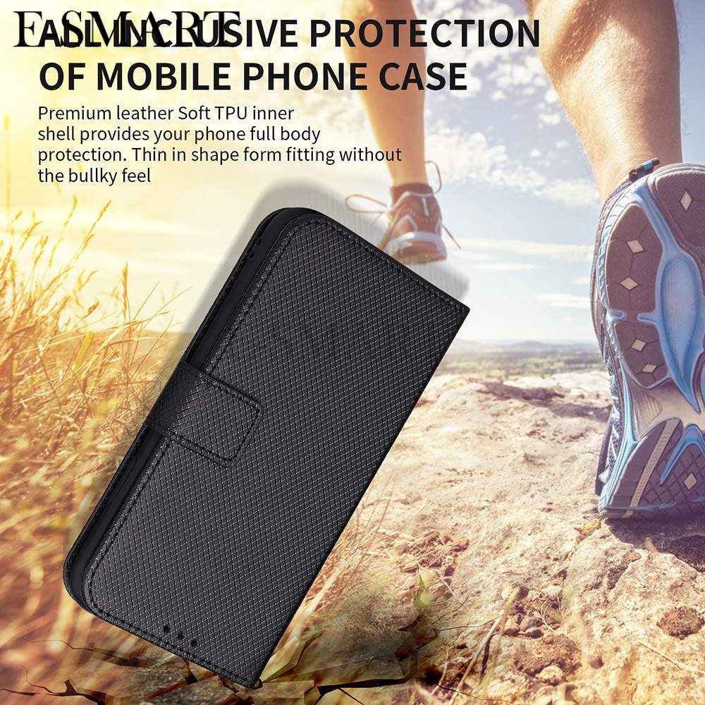 For Vivo X300 Ultra X300 FE Case Diamond Pattern Card Slot Soft Silicone External Leather Support Function Flip Cover Attraction Closure