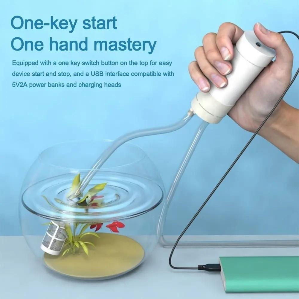 with Filter Fish Tank Water Changer Self Priming Water Pump Freshwater Saltwater Tanks