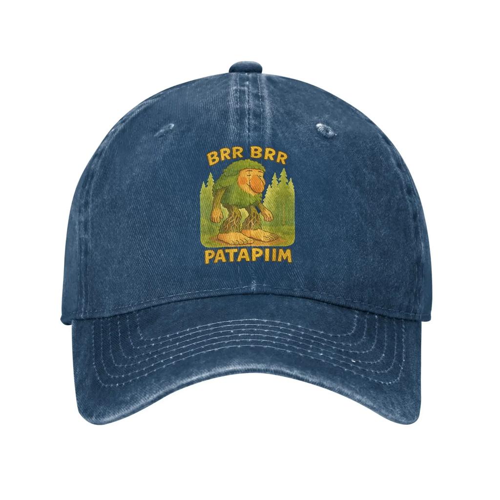 Brr Brr Patapim Italian Brainrot Meme Men Women Baseball Caps  Distressed Cotton Hats Cap Workouts Unstructured Soft Sun Cap