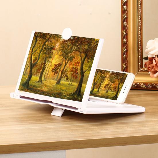 Phone Screen Amplifier Mobile Phone Holder Lens Video Magnifier Foldable Portable Phone Screen Enlarger for Eye