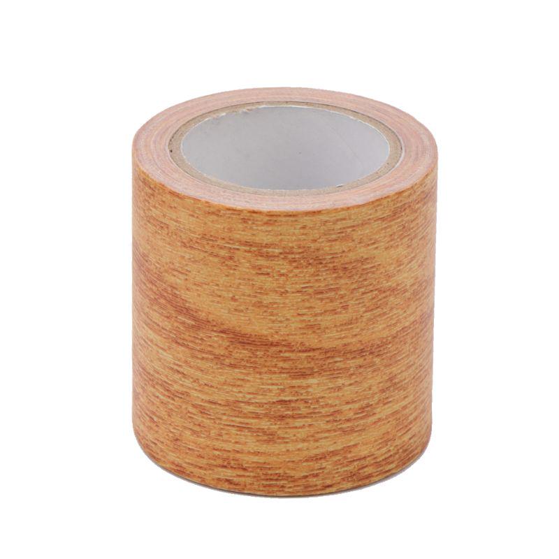 5M/Roll Realistic Woodgrain Repair Adhensive Duct Tape 8 Colors For Furniteru