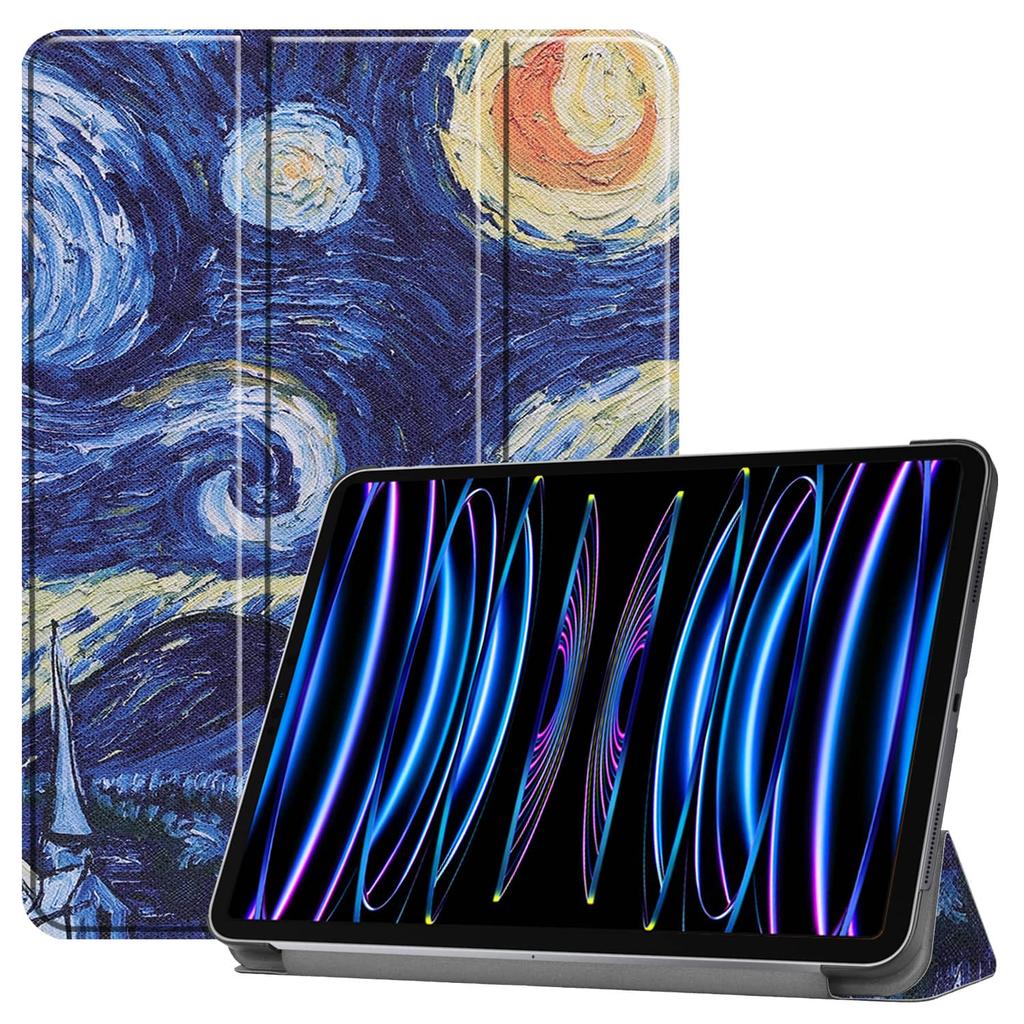 Чехол для iPad Pro 11'' 2018 2020 2021 2022 со [Складной подставкой + Автопробуждение/Сон], Цветной Премиальный Чехол из PU Кожи Ударопрочный