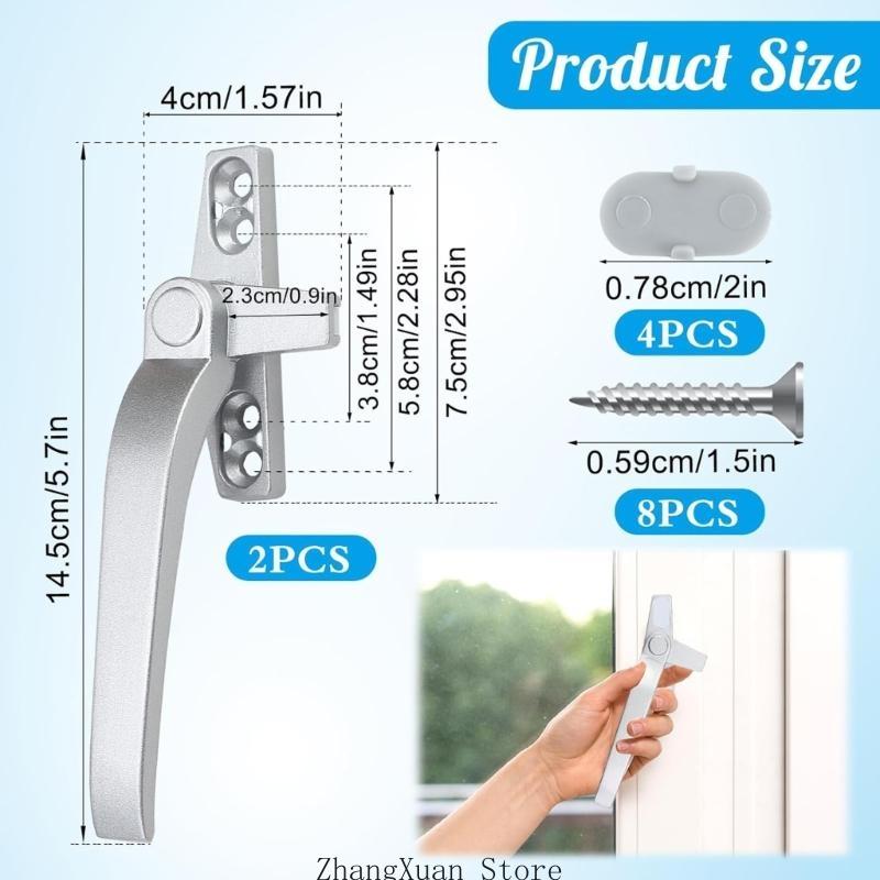 Smooth Window Handle Locking Mechanism Handle Universal Window Pull Handle Versatile Usage Suitable for Most 3XUF