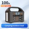 Портативная электростанция 100 Вт, солнечная электростанция LiFePO4, аккумулятор для использования на открытом воздухе, для кемпинга, сверхлегкий источник питания 78,6 Втч переменного/постоянного тока