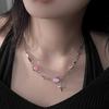 Silver Opal Necklace for Women Girl Liquid Lava Star Irregular Jewelry 925 Stamp Birthday Gift Dropshippping
