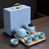 Xishi Pot Tea Set with Tea Tray Gift Box Kung Fu Set of High-end Ceramic Tea Pot Gifts