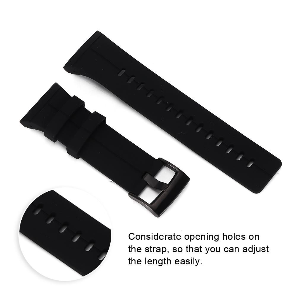 Outdoor Silicone Watchband Watch Strap Replacement Accessory for SUUNTO SPARTAN ULTRA
