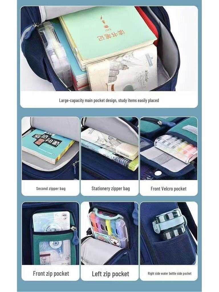 International Backpack: Lightweight Schoolbag for Boys, Grades 1-6