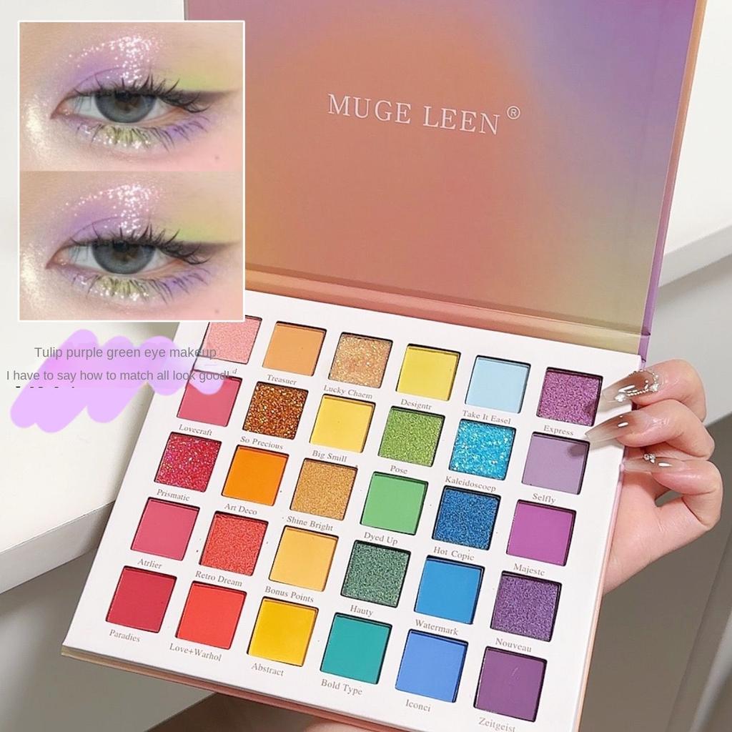 Summer Rainbow 30 Color Dopamine Eyeshadow Palette Saturated Eyeshadow