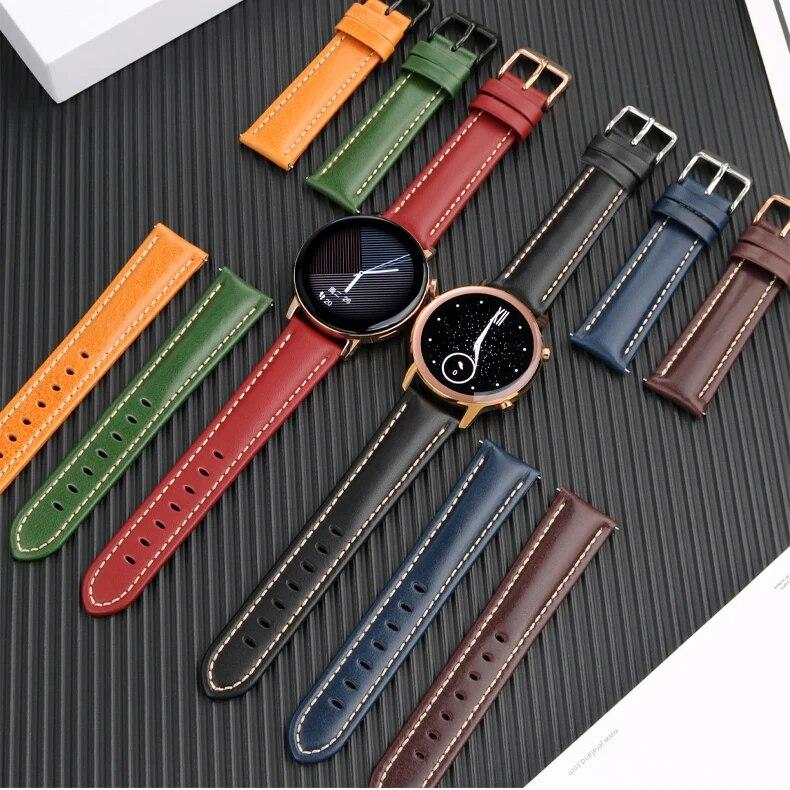Genuine Cow Leather Strap for Omega X Swatch Moonswatch Stainless Steel Buckle 20mm Moon Watch Retro Men Replace Bracelet Band