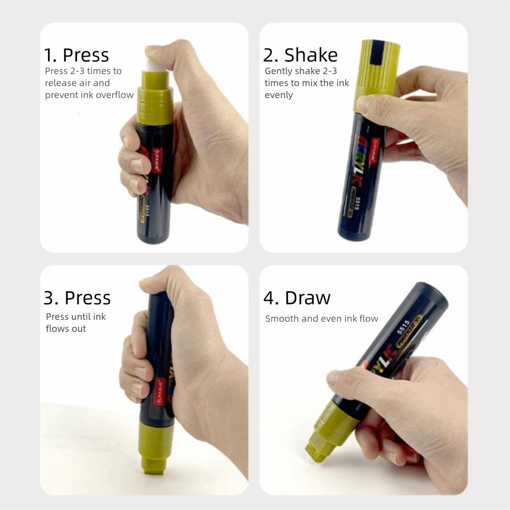 Large Capacity POP Pens 8MM/15MM Line Width Advertising Poster Markers Drawing