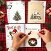 Holiday Card Collection Album Christmas Gift Book, 8x6 Inch Spiral Bound Keepsake Booklet, Thick Paper Organizer Merry Greeting for Xmas Party