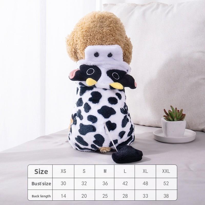 Четырехногая одежда для собак и кошек на пуговицах, товары для питомцев, флисовая толстовка на осень и зиму