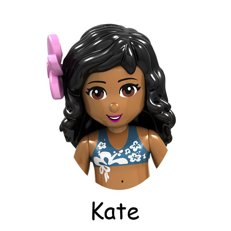 Нетоксичные сказочные принцессы дети Белль Чудовище Золушка Анна Оливия Модель Фигурка Блоки Конструктор Строительные Кирпичики Игрушки Для Детей