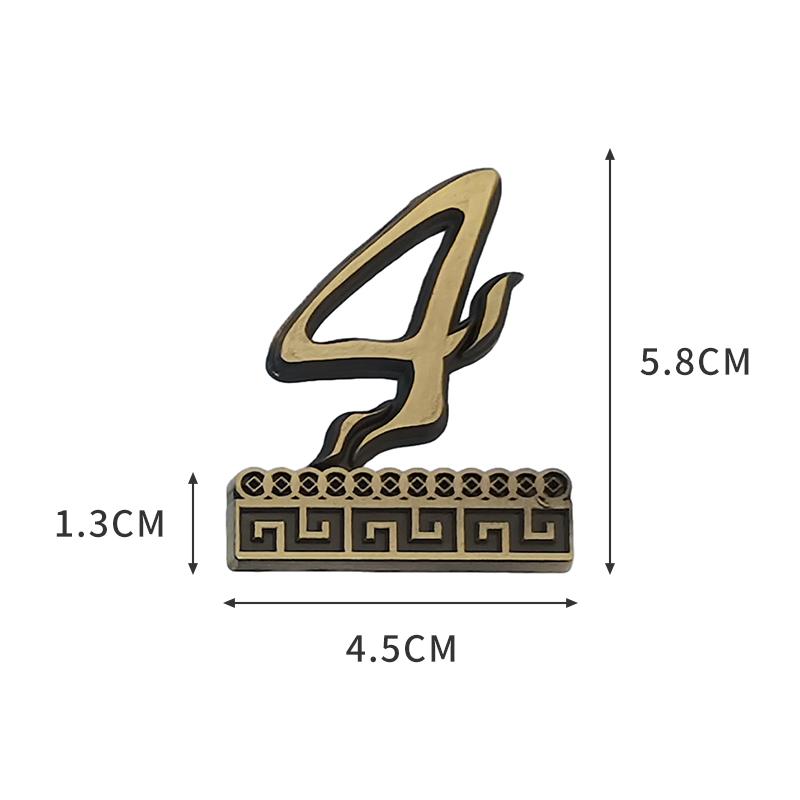 1 шт. Рельефный металлический номер дома с магнитом 5,8*4,5 см Номер двери Номера для дверей квартир для улицы Отеля Дома Почтового ящика Наклейка