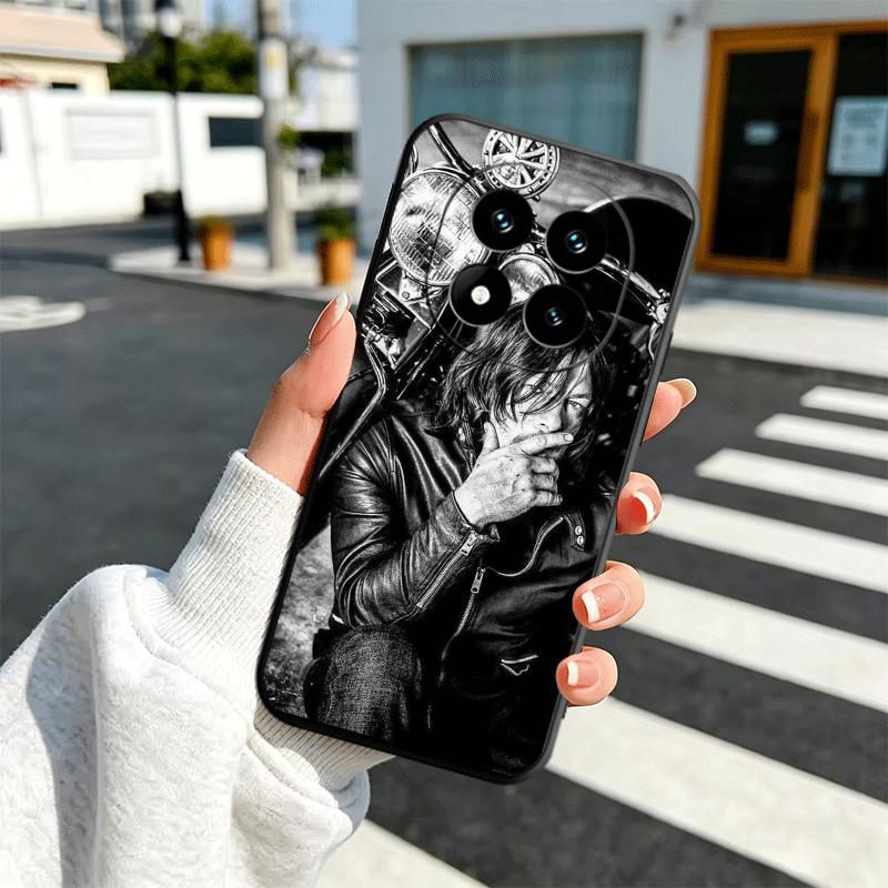 The Walking Dead Daryl Dixon Soft Phone Case for Xiaomi Redmi Note 12 13 14 15 Pro Plus 11 12S 11S 11T 10 4G Black Cover Back Sh