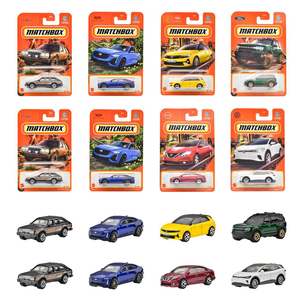 Matchbox Basic Cars H Assortment Vehicle Toy Mini Cars, 24-Car Set, Box Set, Ages 3 and Up, 98BH-30782