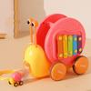 Baby Walker Pull String Snail Car Toy Learning To Walk Pull-Along Snail Toy  Early Education