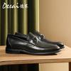 Мужская обувь Desai, повседневная обувь в ретро-британском стиле, однопедальные туфли, кожаные туфли в деловом стиле с мягкой подошвой
