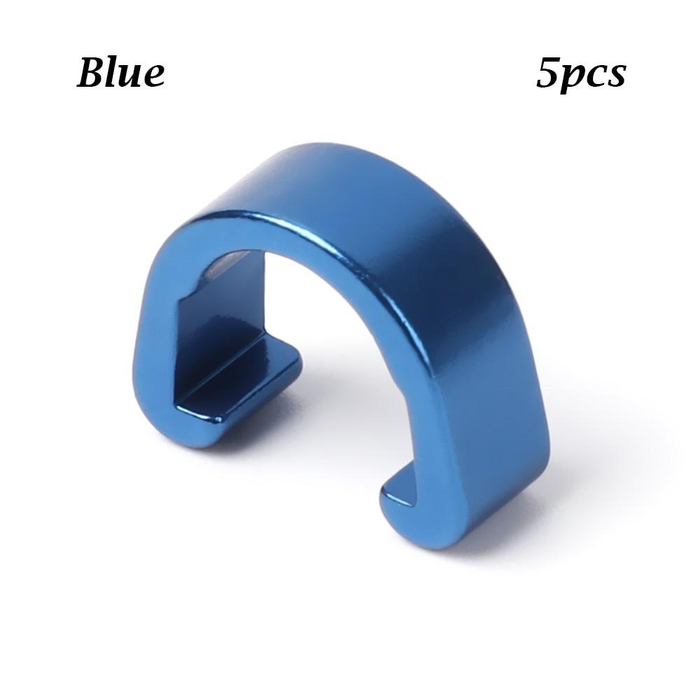 6Pcs/12Pcs MTB Bike Brake Cable/Derailleur Line Case Aluminum Alloy C-Shape Buckle Clasps Bicycle C Clips Outdoor Cycling Parts