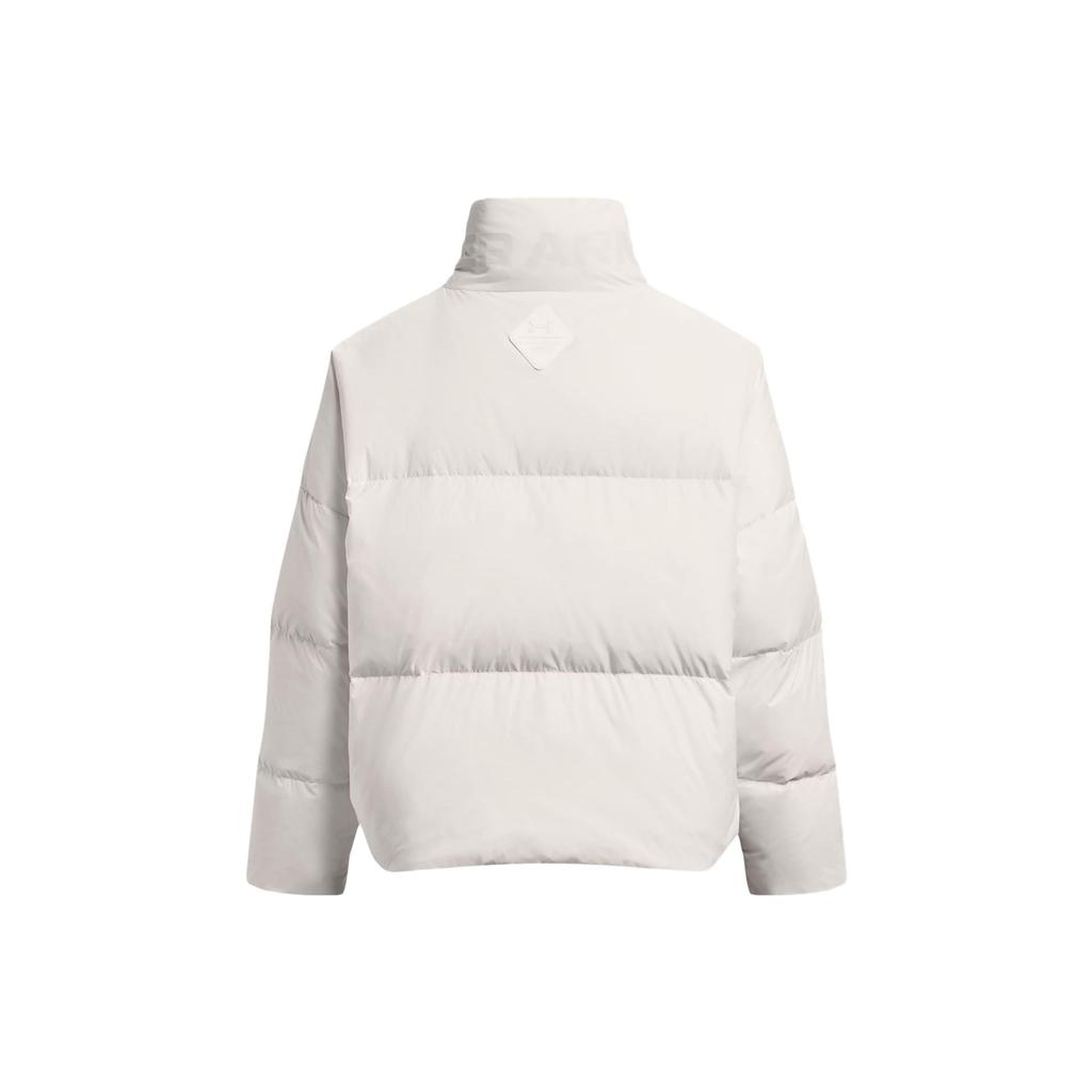 Under Armour Куртка-пуховик ColdGear Infrared с воротником-стойкой и молнией, женская, белая 1378858-112