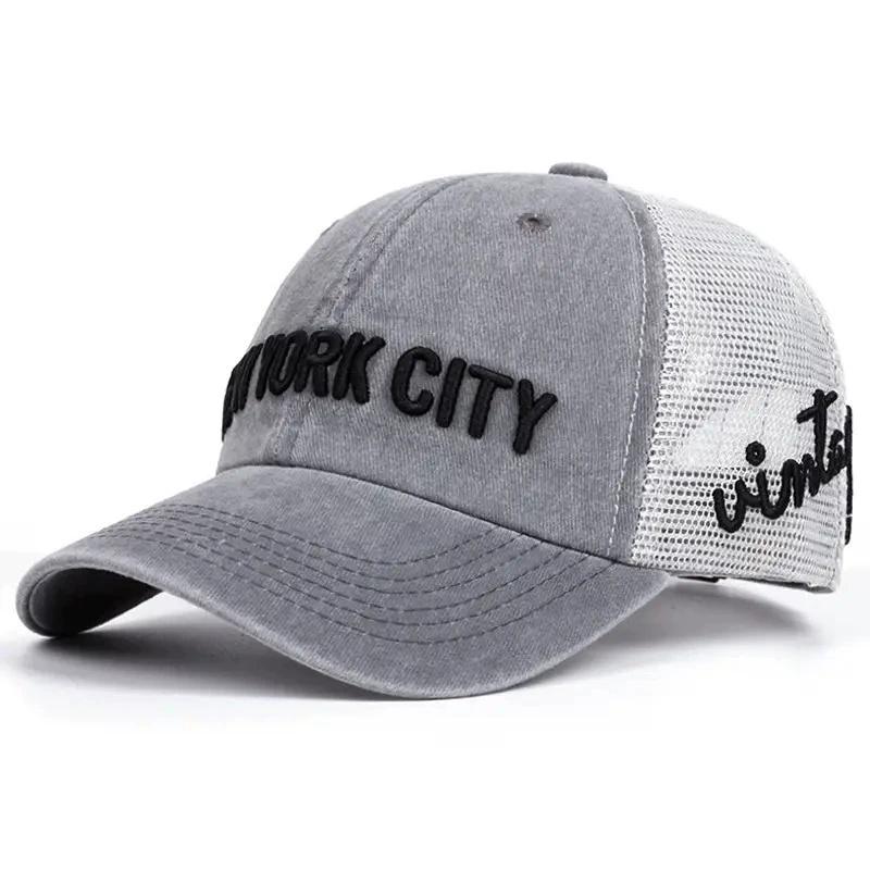 Унисекс Бейсболки Snapback с вышивкой букв NY Весна и Осень Уличные Регулируемые Повседневные Кепки Шляпа от солнца Регулируемая