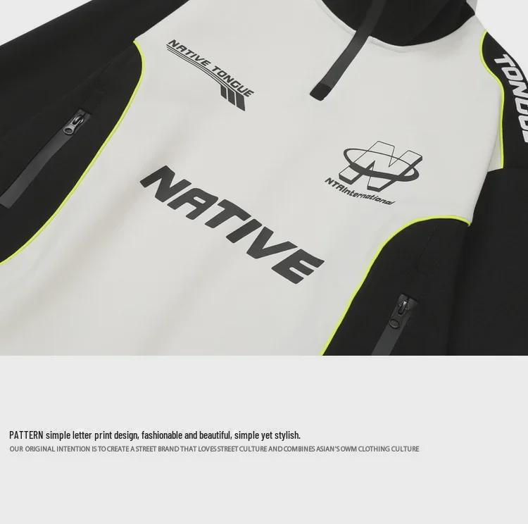 Унисекс Ретро High-Street Мотоциклетный Гоночный Свитшот – Весна/Осень Мода