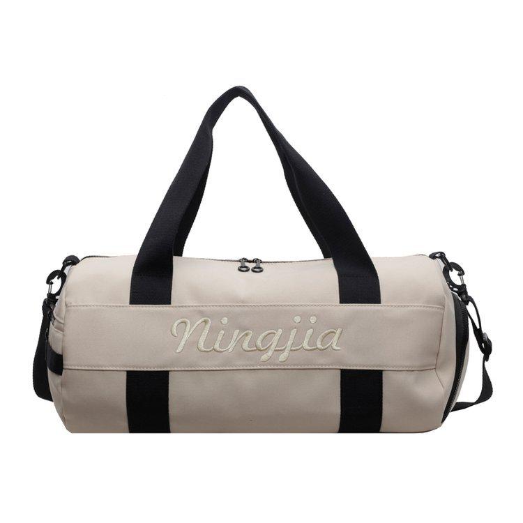 New style gym bag with separate compartments for wet and dry items, suitable for swimming, and designed for both men and women; ideal for short trips