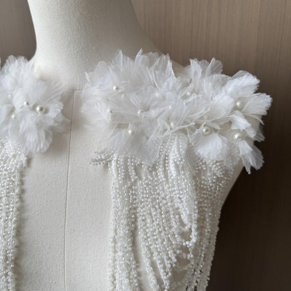 Luxury Nail Bead Tassel Decoration Gorgeous Design Sewing Accessories  Evening Gown