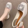 2024 Summer Rhinestone Chunky Toe Sandals French Vintage Mary Jane Sexy High-heeled Shoes Pumps Women Shoes