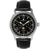 Salvatore Marra Men's Limited Edition Silver/Black Watch, Moon Phase, Multi-Calendar, 5 ATM Water Resistance, Leather Strap, Business/Formal Wear, SM2