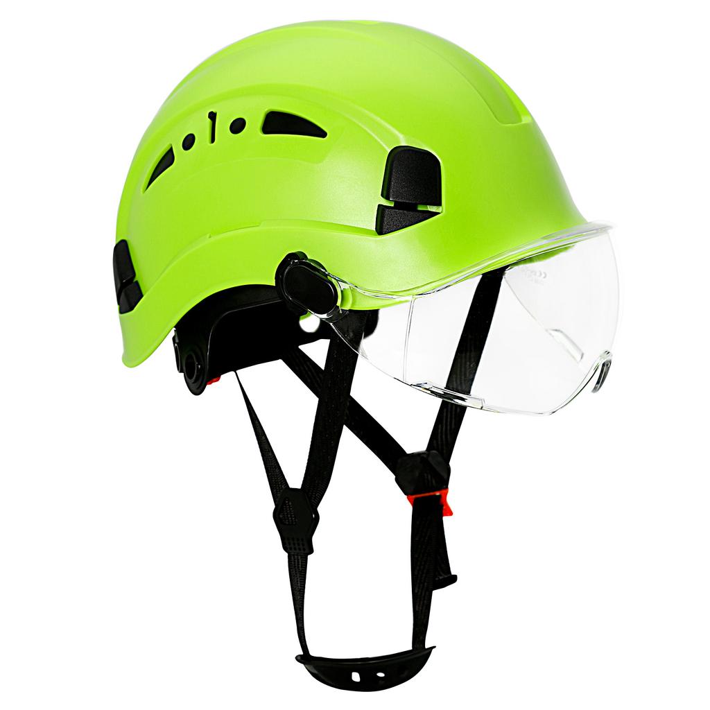 Construction Hard Hat with Visor Safety Helmet with Goggles Protective Working Rescue Cap Riding Helmet Rescue Climbing Helmets