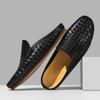Fashion Men Mules Slippers Split Leather Outdoor Loafers Non-slip Black Casual Slides Summer Spring Shoes 39-45