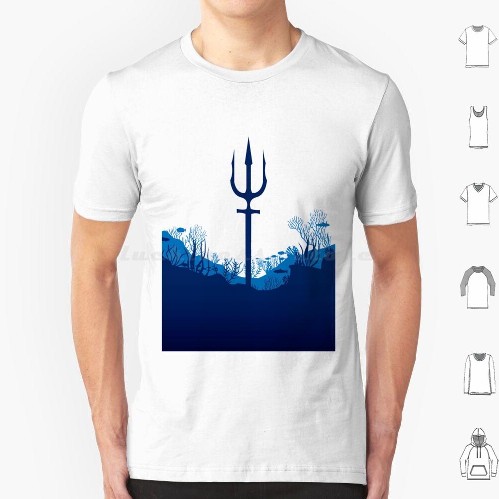 King Of Atlantis Trident T Shirt Cotton Men Women DIY Print Trident King Atlantic Atlantis Sea Ocean Aquaman Superhero Comic